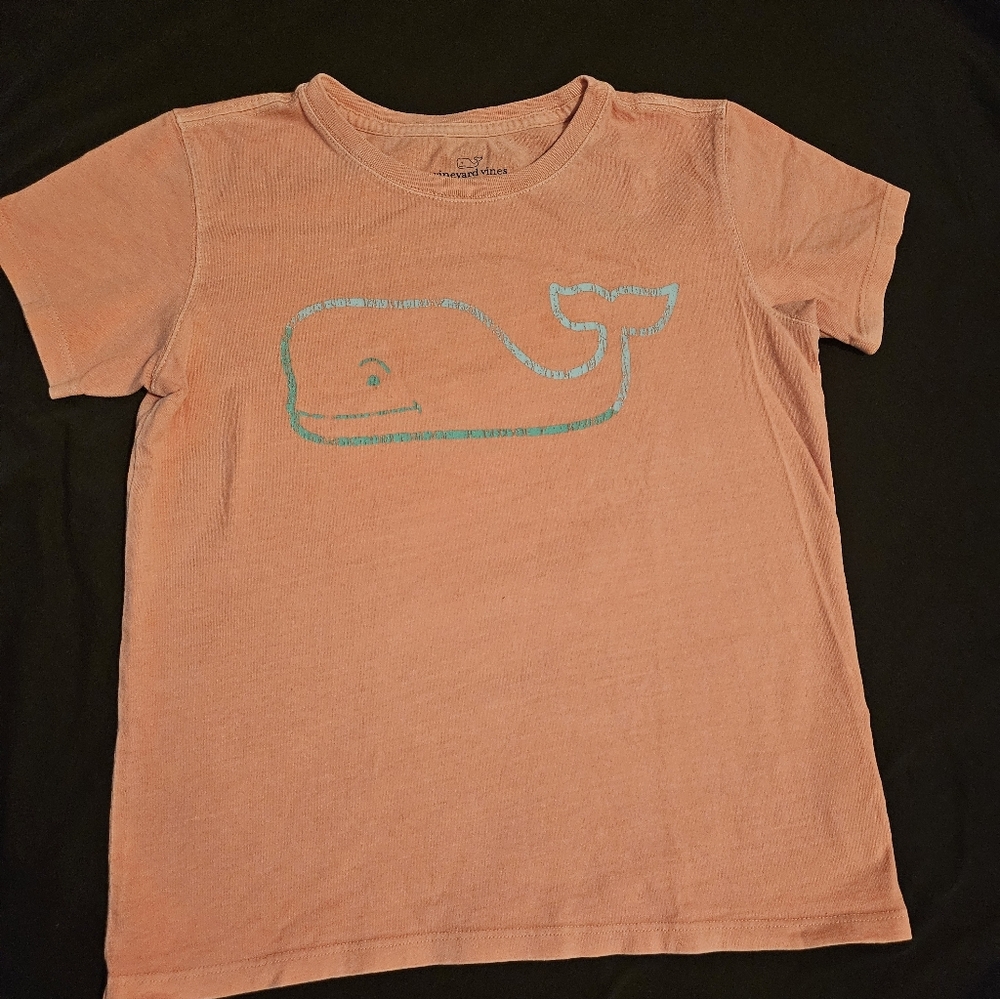 Vineyard Vines Kids' Short Sleeve Tees - Peach and Sky Blue